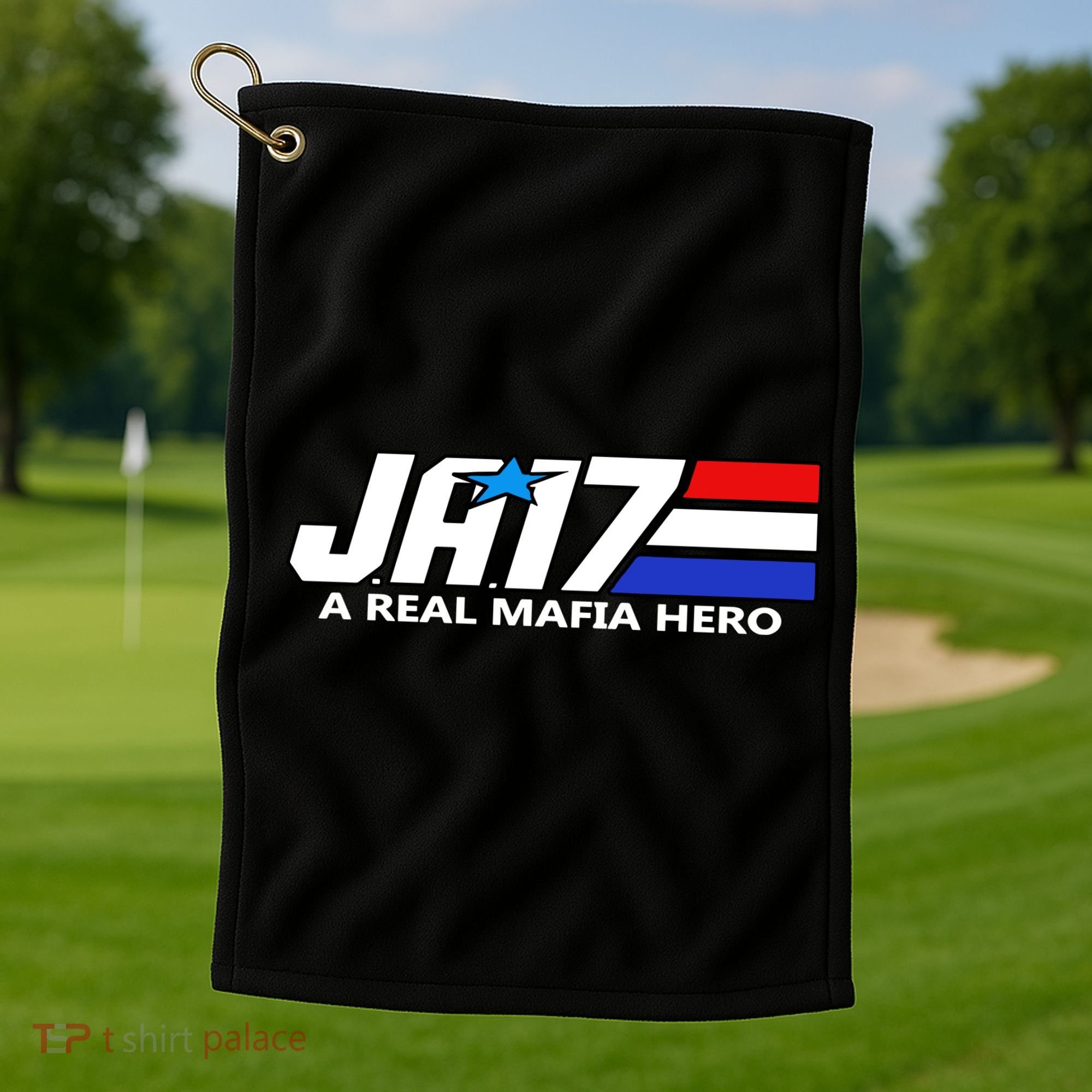Ja17 A Real Mafia Hero Golf Towel