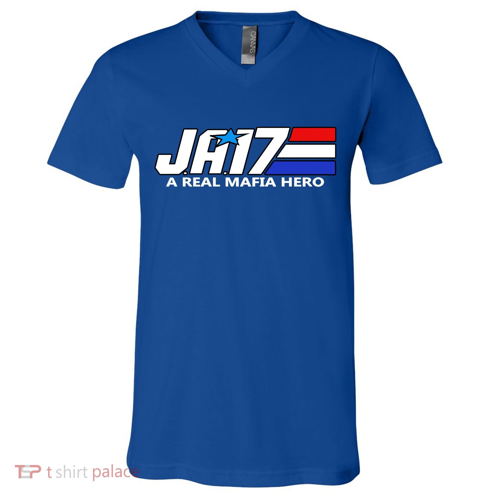 Ja17 A Real Mafia Hero V-Neck T-Shirt