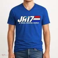 Ja17 A Real Mafia Hero V-Neck T-Shirt thumb 2