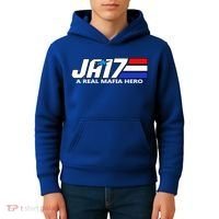 Ja17 A Real Mafia Hero Kids Hoodie thumb 4