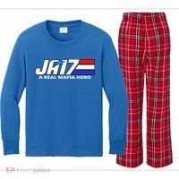 Ja17 A Real Mafia Hero Kids Long Sleeve Plaid Pajama Set thumb 0