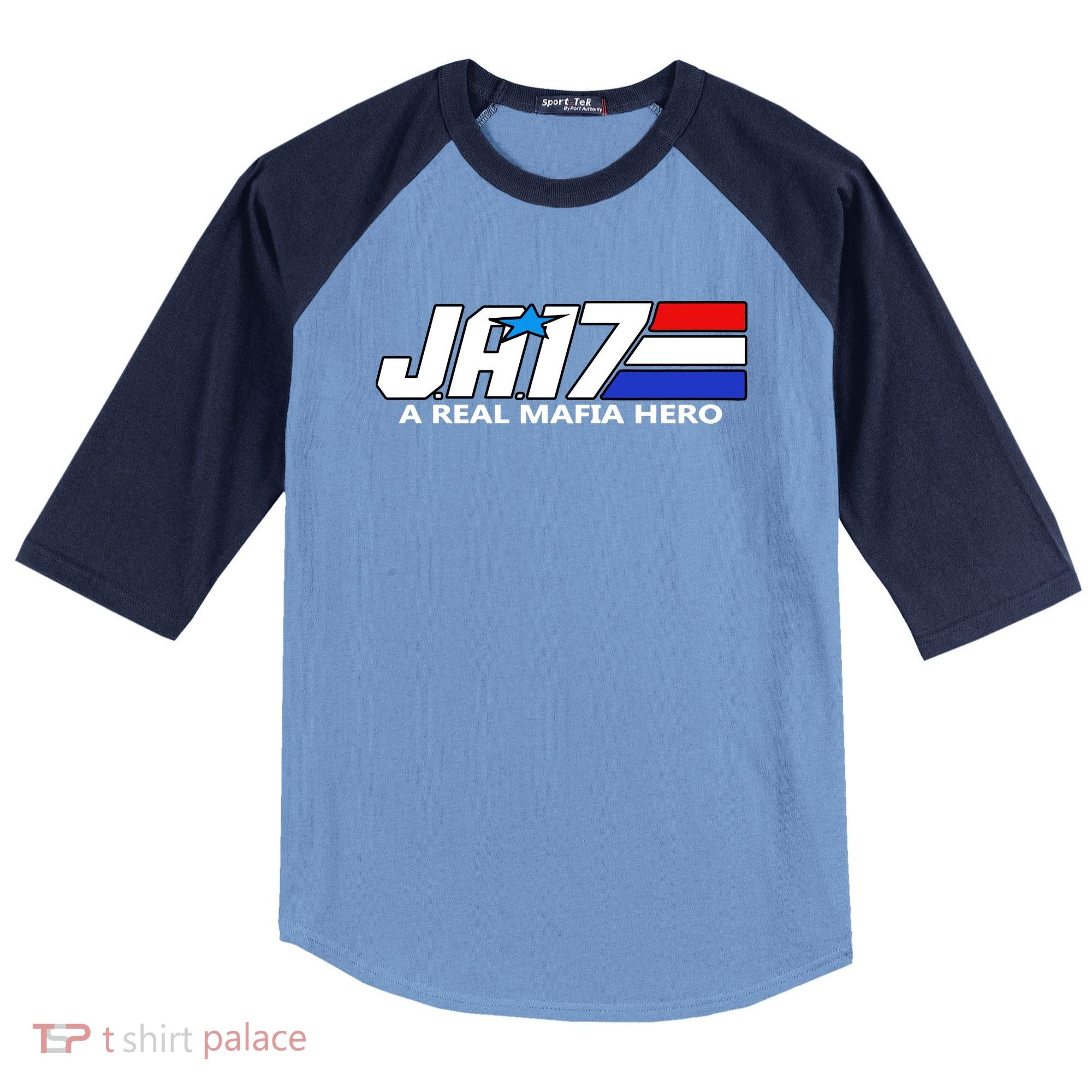 Ja17 A Real Mafia Hero Raglan Baseball Sleeve Shirt