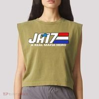 Ja17 A Real Mafia Hero Garment-Dyed Women's Muscle Tee thumb 2