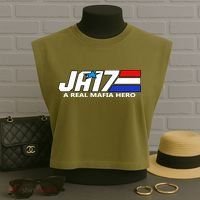 Ja17 A Real Mafia Hero Garment-Dyed Women's Muscle Tee thumb 3