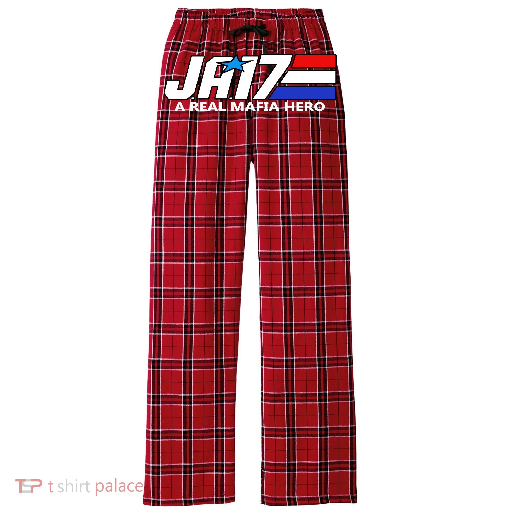Ja17 A Real Mafia Hero Women's Flannel Plaid Pajama Pants