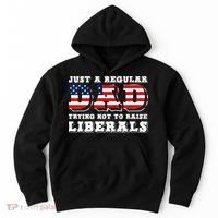 Just A Regular Dad Trying Not To Raise Liberals Father's Day Hoodie thumb 0