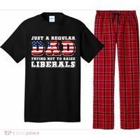 Just A Regular Dad Trying Not To Raise Liberals Father's Day Pajama Set thumb 0