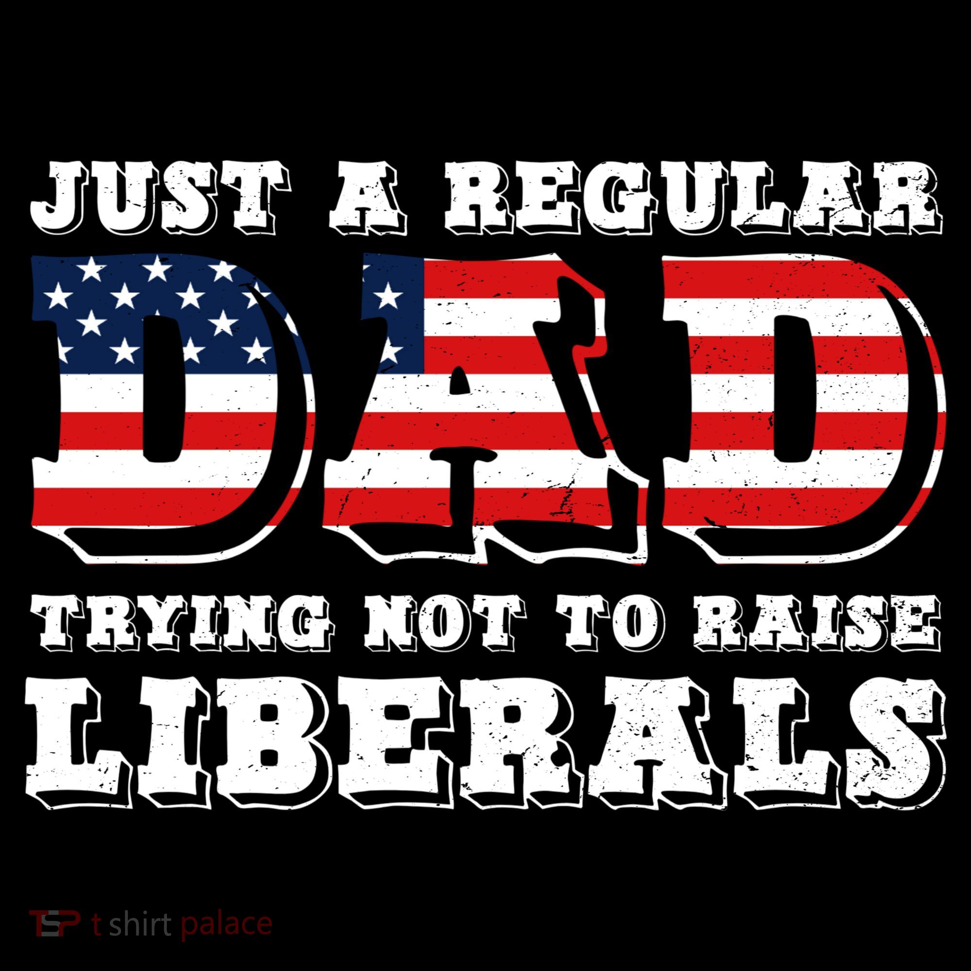 Just A Regular Dad Trying Not To Raise Liberals Father's Day Kids Sweatshirt