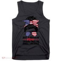 Just A Regular Mom Trying Not To Raise Liberals Tank Top thumb 0