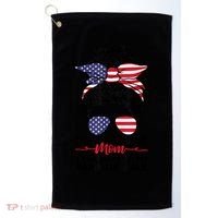 Just A Regular Mom Trying Not To Raise Liberals Golf Towel thumb 0