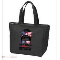 Just A Regular Mom Trying Not To Raise Liberals Tote Bag thumb 3