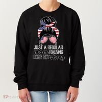 Just A Regular Mom Raising Lions Not Sheep Women's Sweatshirt thumb 0