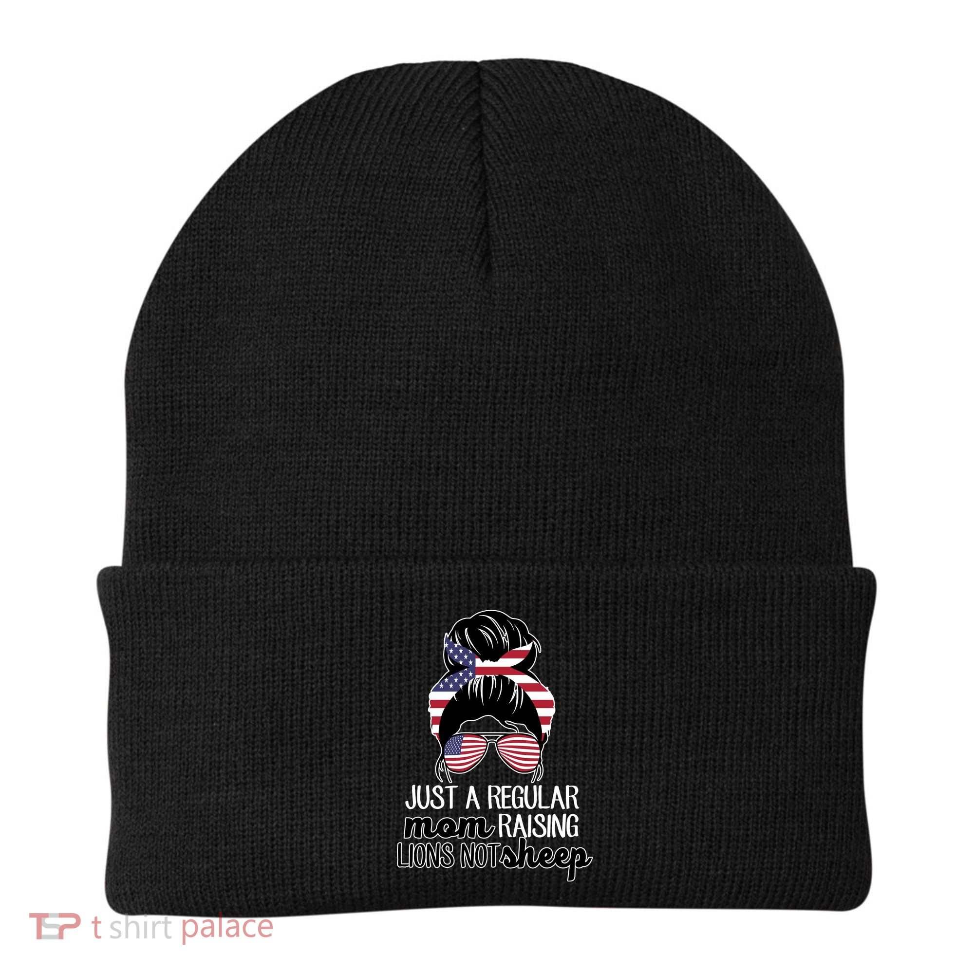 Just A Regular Mom Raising Lions Not Sheep Beanie