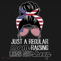 Just A Regular Mom Raising Lions Not Sheep Visor thumb 3