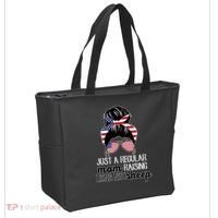 Just A Regular Mom Raising Lions Not Sheep Tote Bag thumb 2