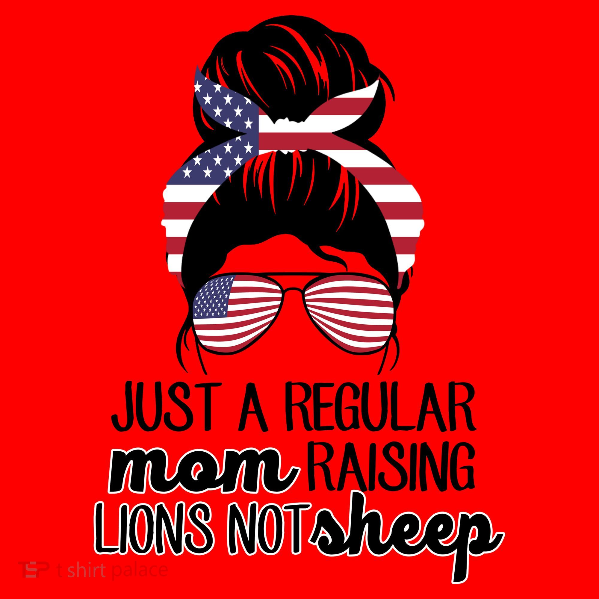 Just A Regular Mom Raising Lions Not Sheep Santa Hat
