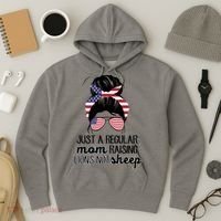 Just A Regular Mom Raising Lions Not Sheep Hoodie thumb 3