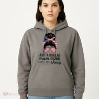 Just A Regular Mom Raising Lions Not Sheep Hoodie thumb 5