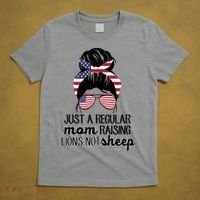 Just A Regular Mom Raising Lions Not Sheep T-Shirt thumb 5