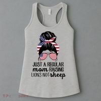 Just A Regular Mom Raising Lions Not Sheep Women's Tank Top thumb 3
