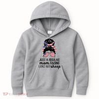 Just A Regular Mom Raising Lions Not Sheep Kids Hoodie thumb 0