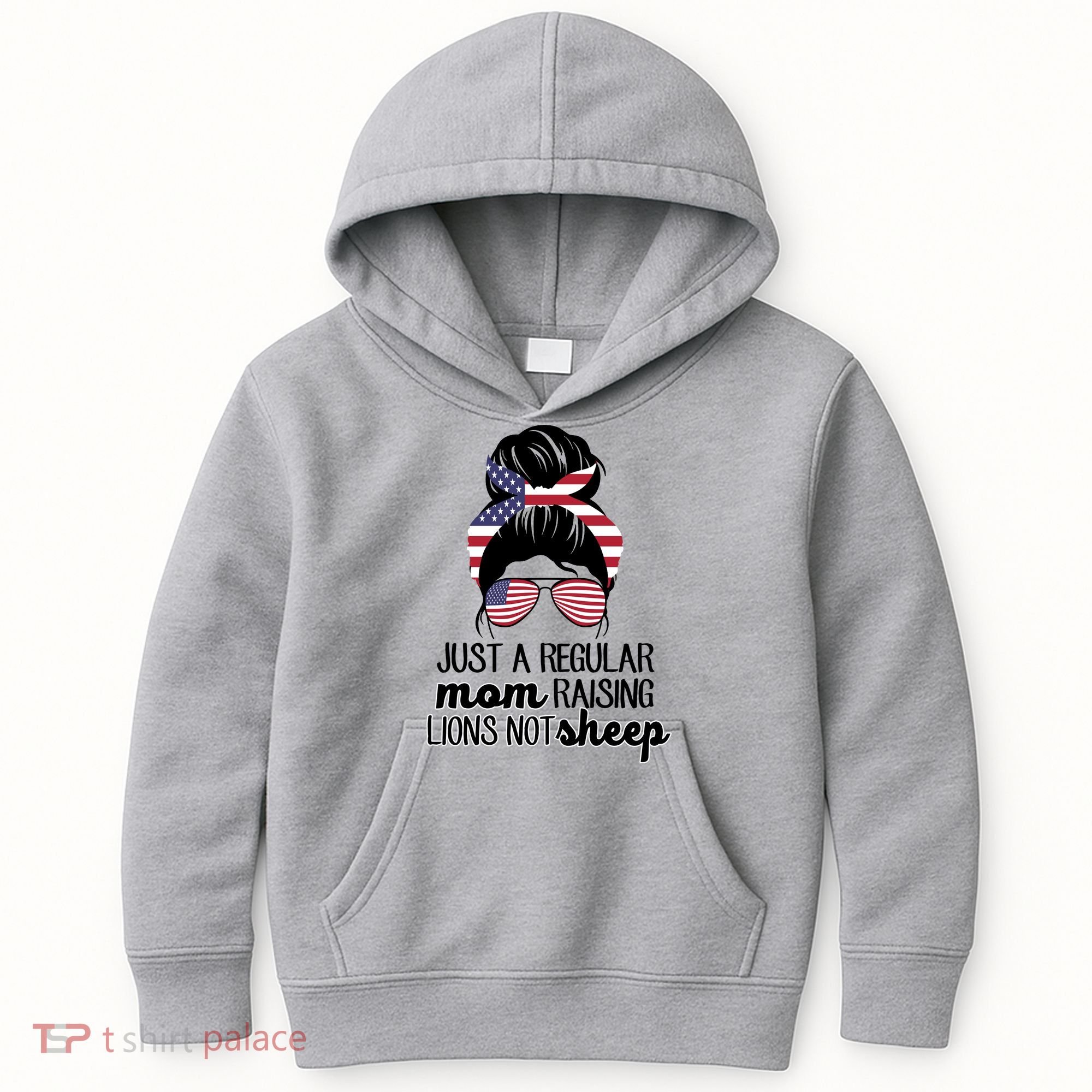 Just A Regular Mom Raising Lions Not Sheep Kids Hoodie