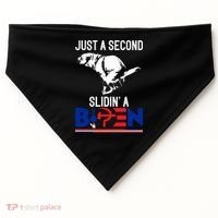 Just A Second Slidin' A Biden USA-Made Doggie Bandana thumb 0