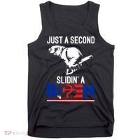 Just A Second Slidin' A Biden Tank Top thumb 0