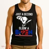 Just A Second Slidin' A Biden Tank Top thumb 3