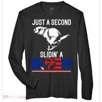 Just A Second Slidin' A Biden Zone Performance Long-Sleeve T-Shirt thumb 0