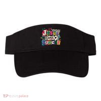 Jesus And Soccer Faith Inspired Graphic Visor thumb 0