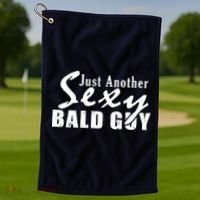Just Another Sexy Bald Guy Golf Towel thumb 1