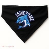 JaweSome Angry Shark USA-Made Doggie Bandana thumb 0
