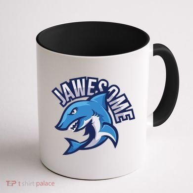 JaweSome Angry Shark Coffee Mug back