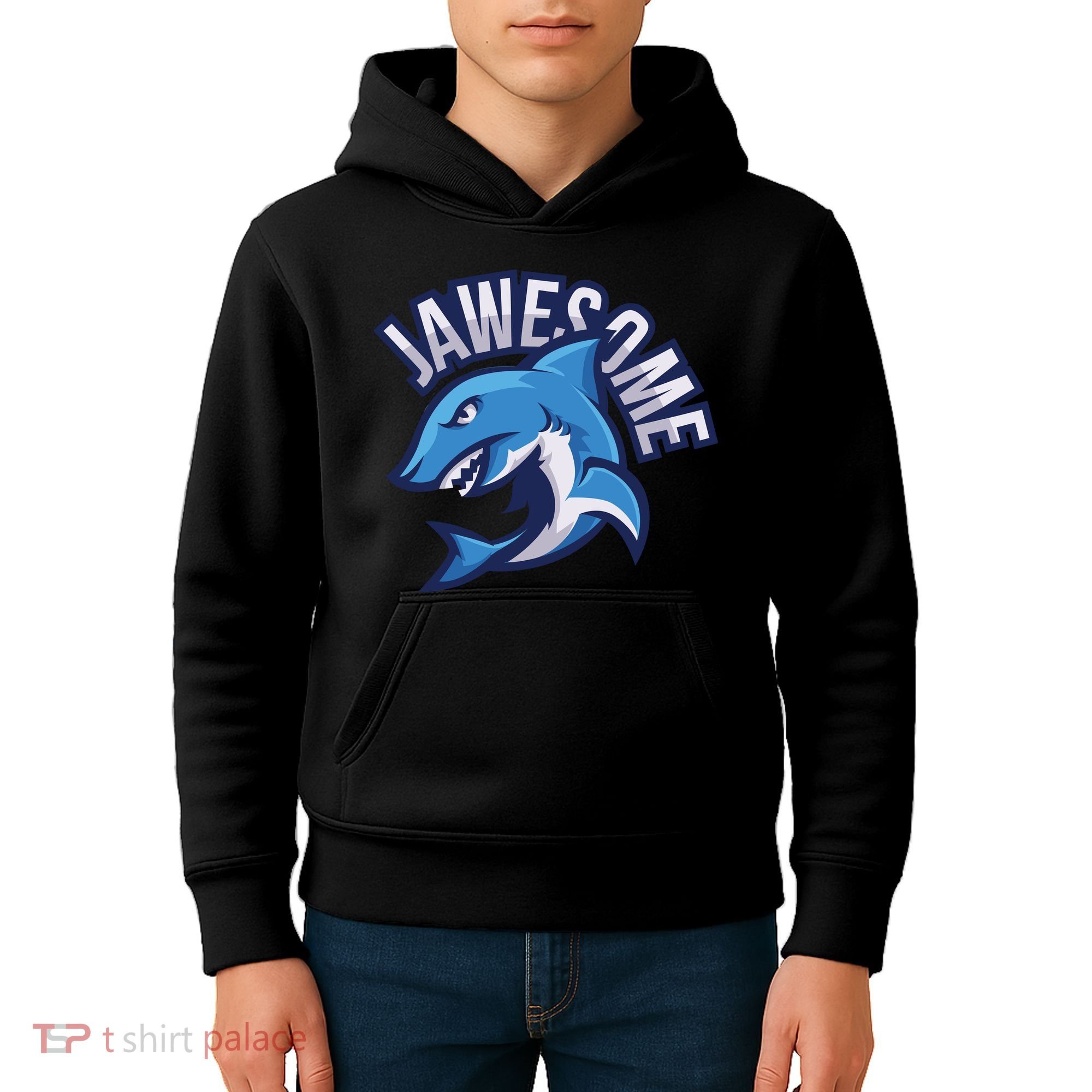JaweSome Angry Shark Kids Hoodie