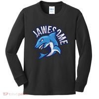 JaweSome Angry Shark Kids Long Sleeve Shirt thumb 0