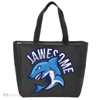 JaweSome Angry Shark Tote Bag