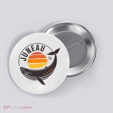 Juneau Alaska Souvenir Button