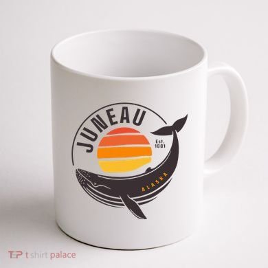 Juneau Alaska Souvenir Coffee Mug back