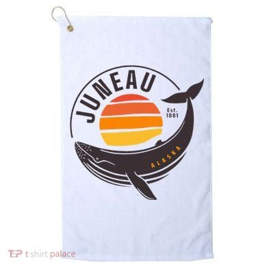 Juneau Alaska Souvenir Golf Towel