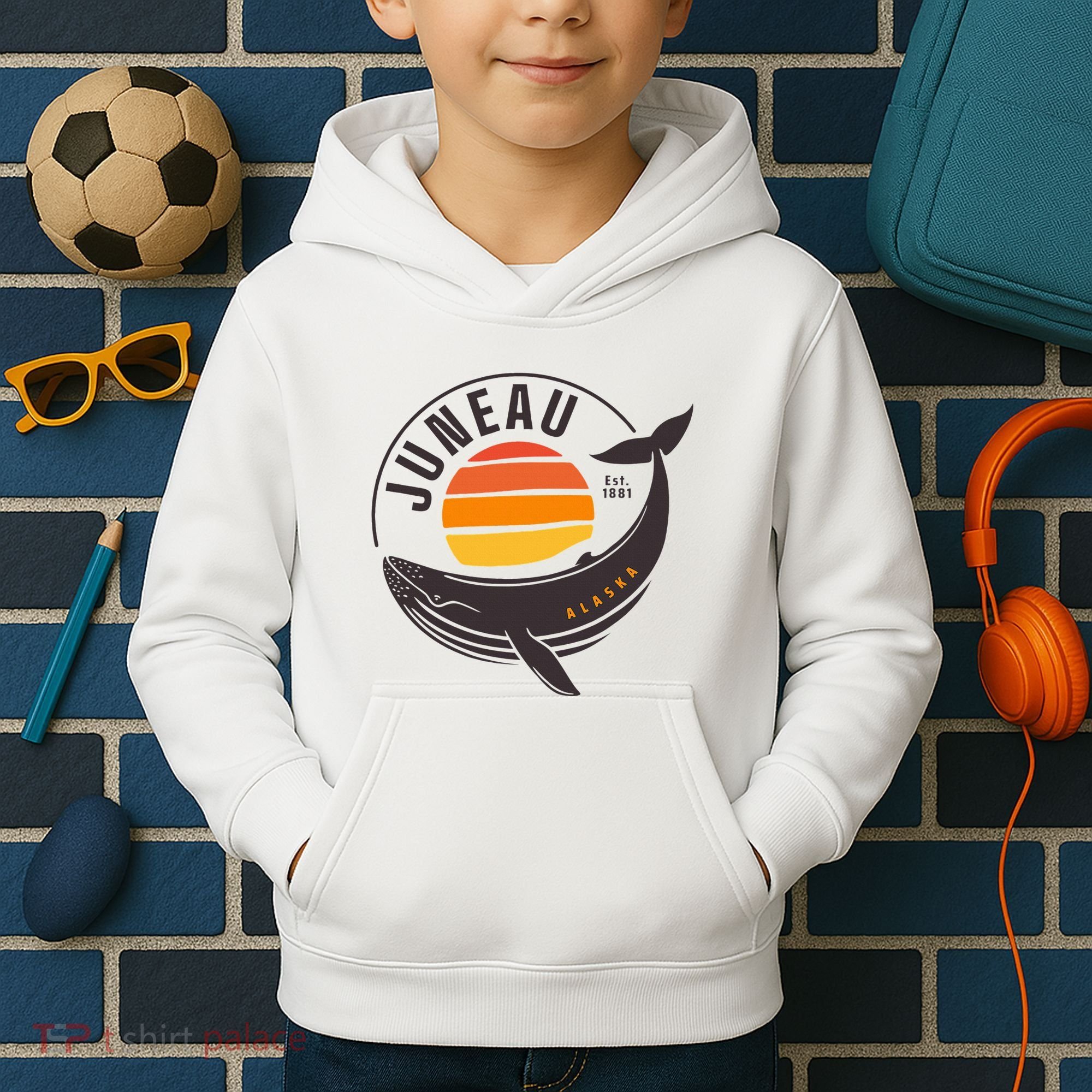 Juneau Alaska Souvenir Kids Hoodie