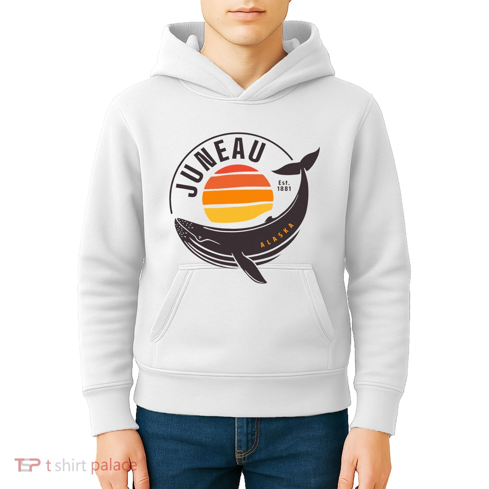 Juneau Alaska Souvenir Kids Hoodie