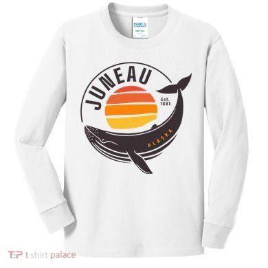 Juneau Alaska Souvenir Kids Long Sleeve Shirt