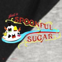 Just A Spoonful Of Sugar Graphic Tee Raglan Baseball Sleeve Shirt thumb 2