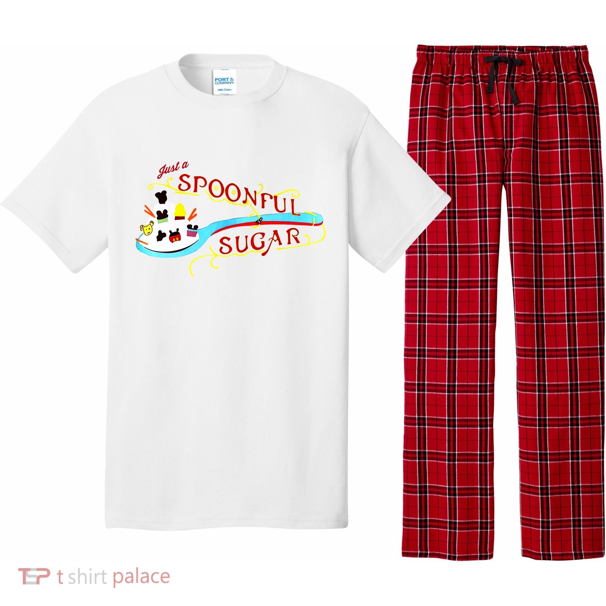 Just A Spoonful Of Sugar Graphic Tee Pajama Set
