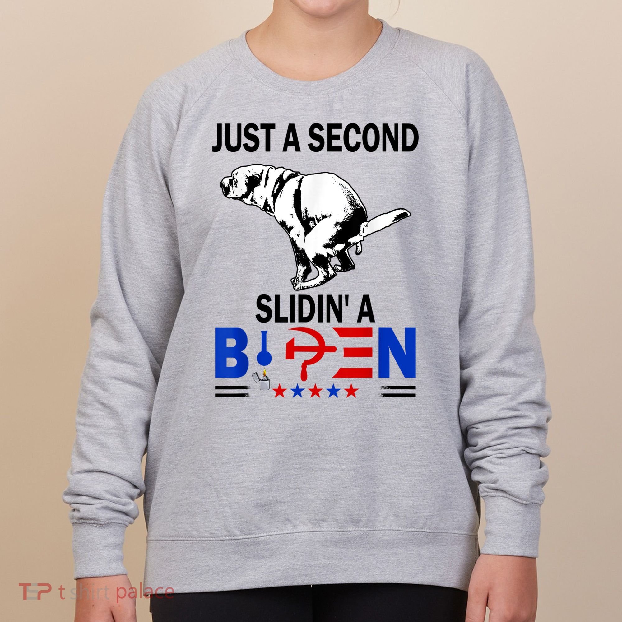 Just A Second Slidin' A Biden Women's Sweatshirt