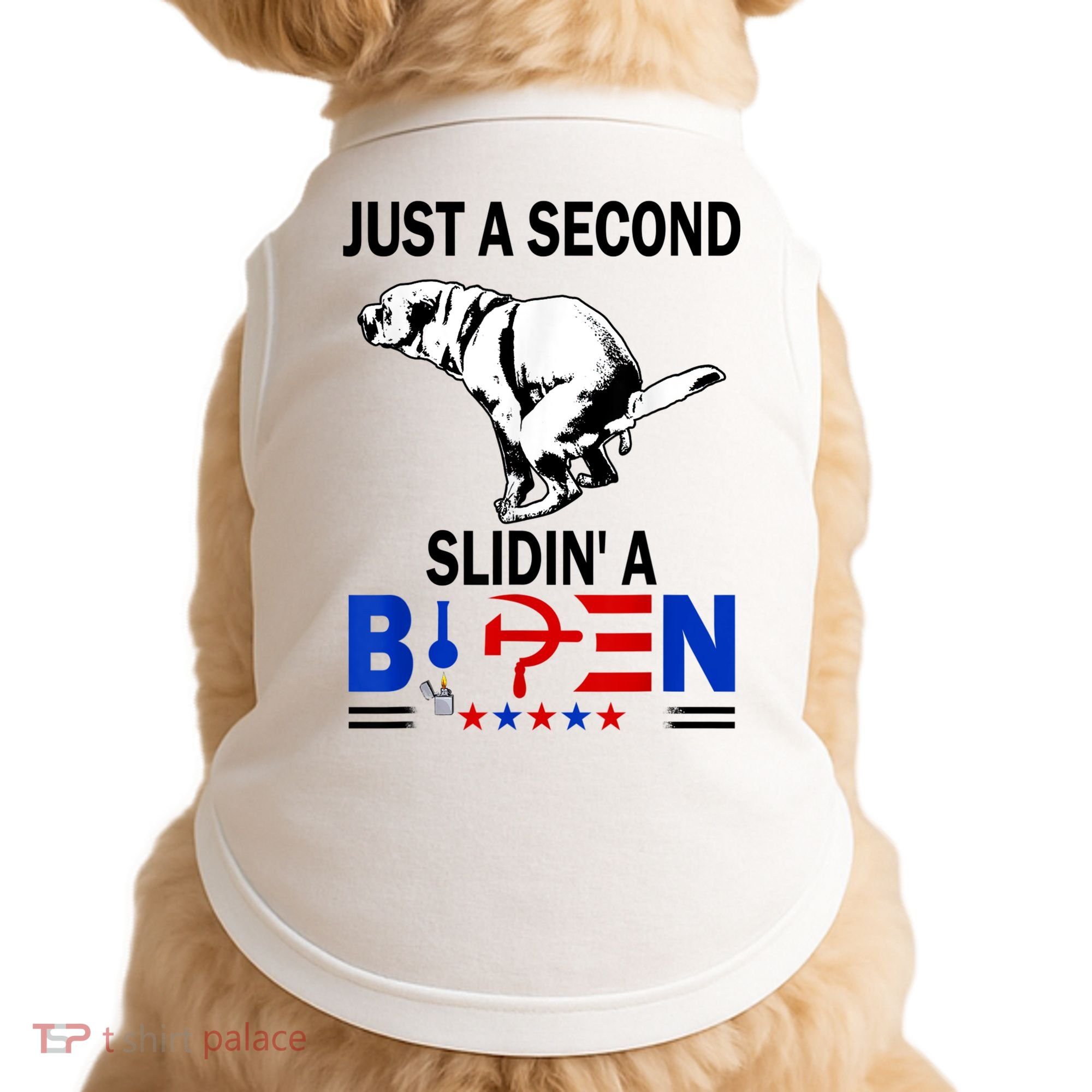 Just A Second Slidin' A Biden Doggie Tank