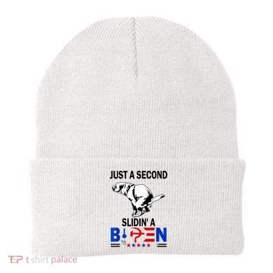 Just A Second Slidin' A Biden Beanie