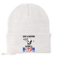 Just A Second Slidin' A Biden Beanie thumb 0