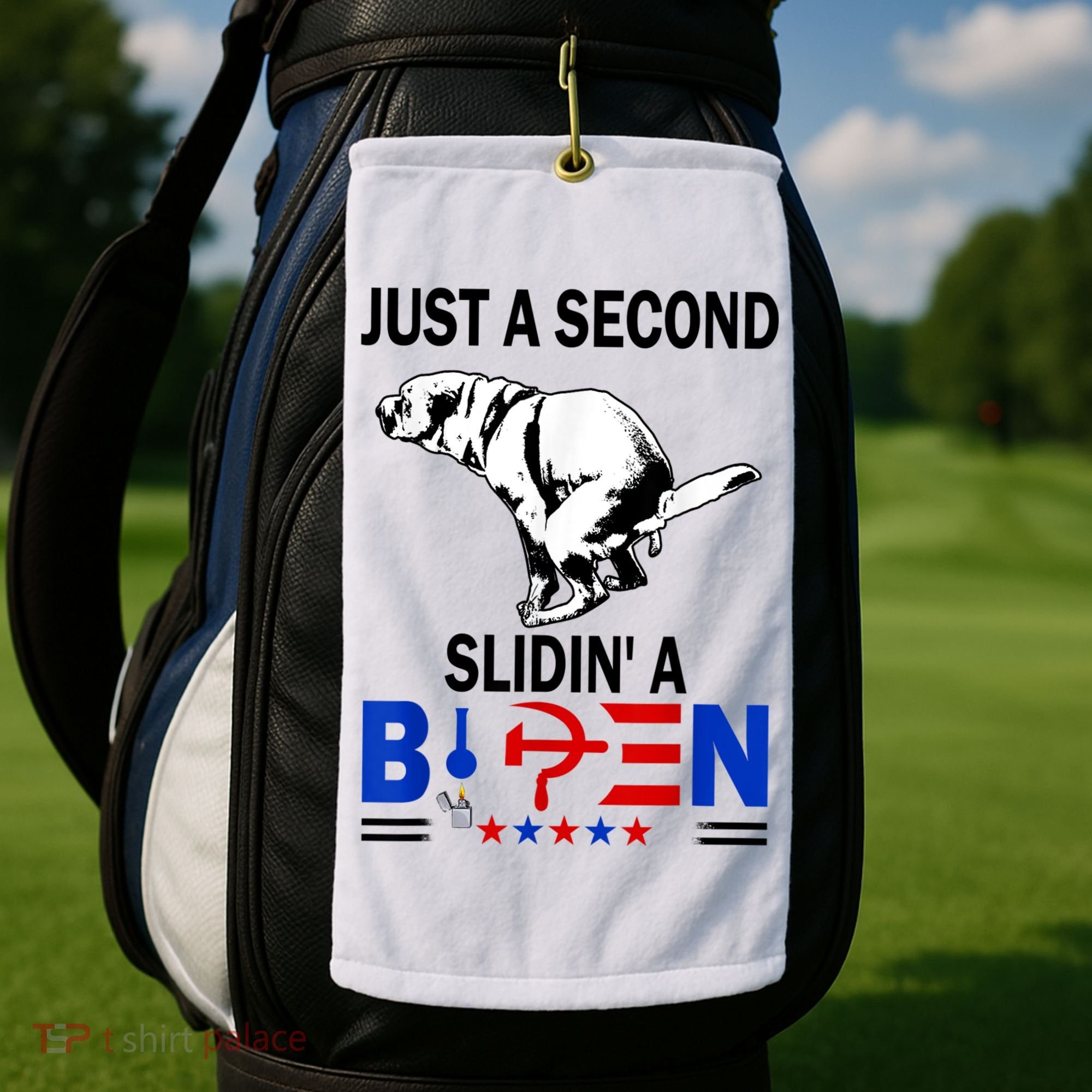 Just A Second Slidin' A Biden Golf Towel